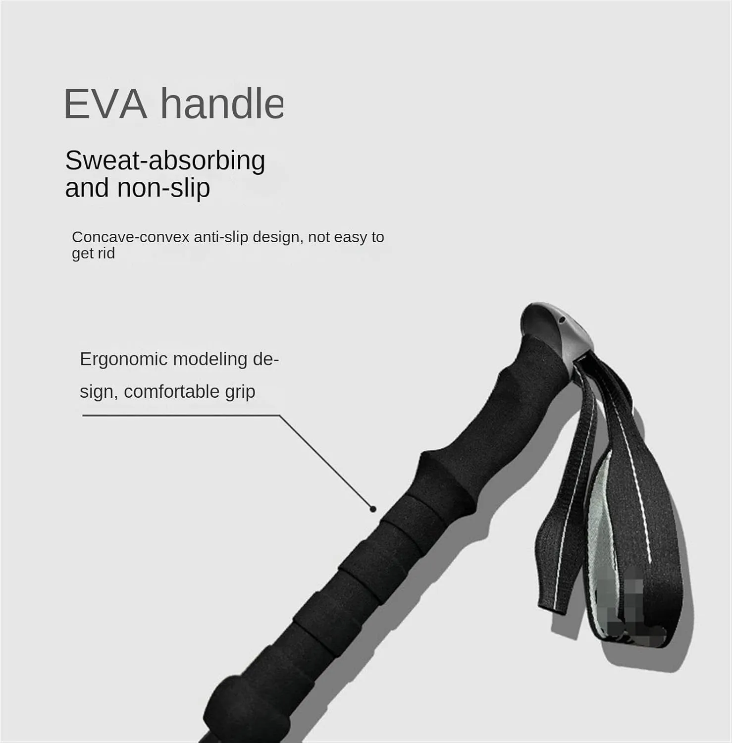 Hiking Trekking Poles Walking Trekking Poles Telescopic Ultralight for Hiking Camping Mountaining Backpacking Hiking Sticks for Trekking(A)