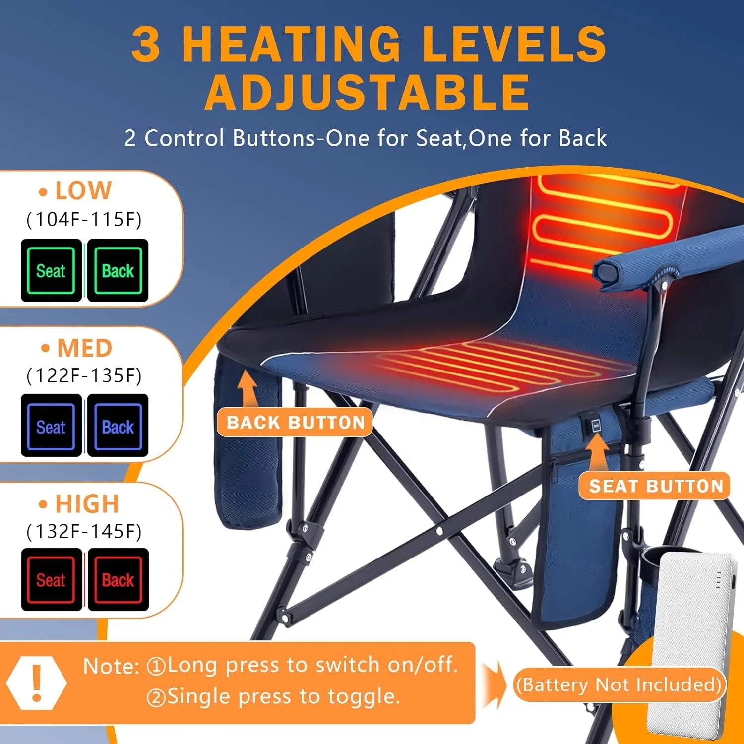 Homcosan Portable Camping Chair
