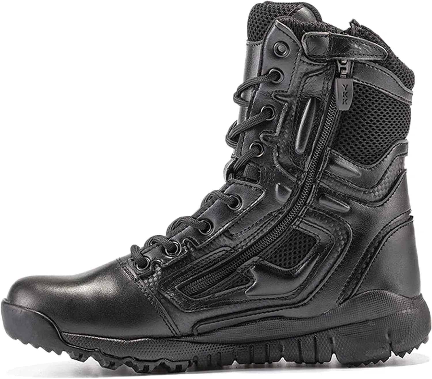 hongrenamz Walking Boots Men Waterproof High Rise Trekking Camping Boots Anti-Slip Ankle Boots Lace-up Travelling Backpacking Biking