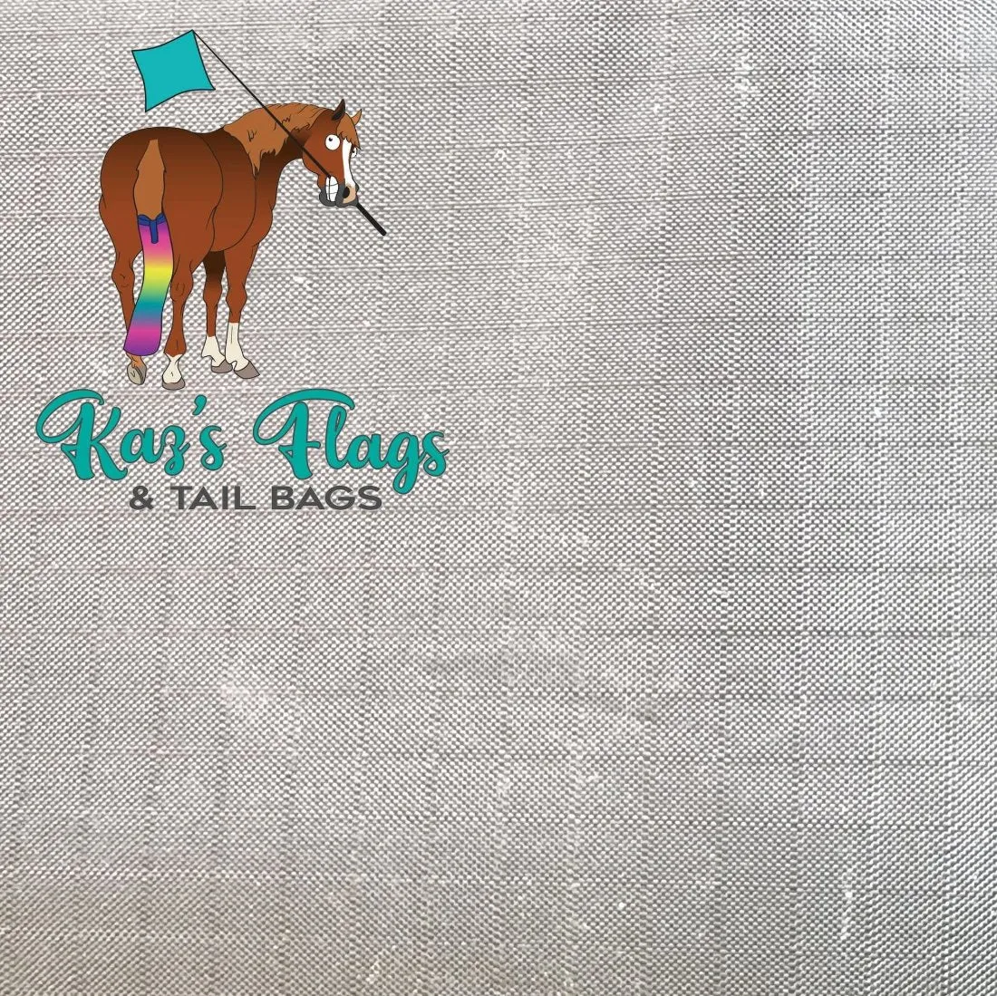 Horsemanship 18" x 18" Plain Lightweight Flag & Pole Combo Range