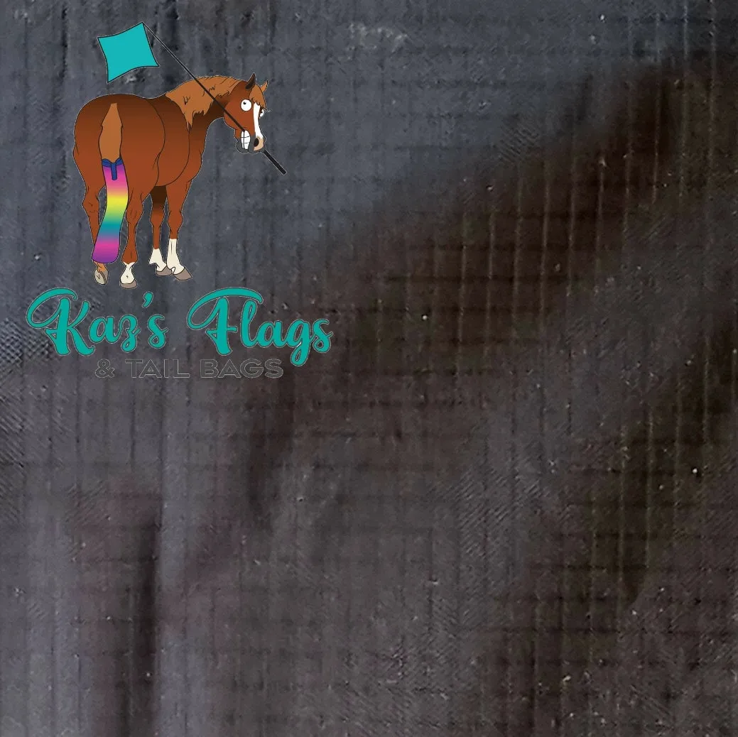 Horsemanship 18" x 18" Plain Lightweight Flag & Pole Combo Range