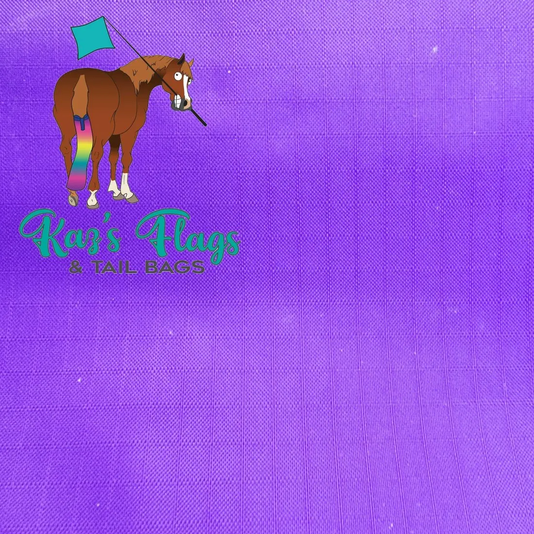 Horsemanship 18" x 18" Plain Lightweight Flag & Pole Combo Range