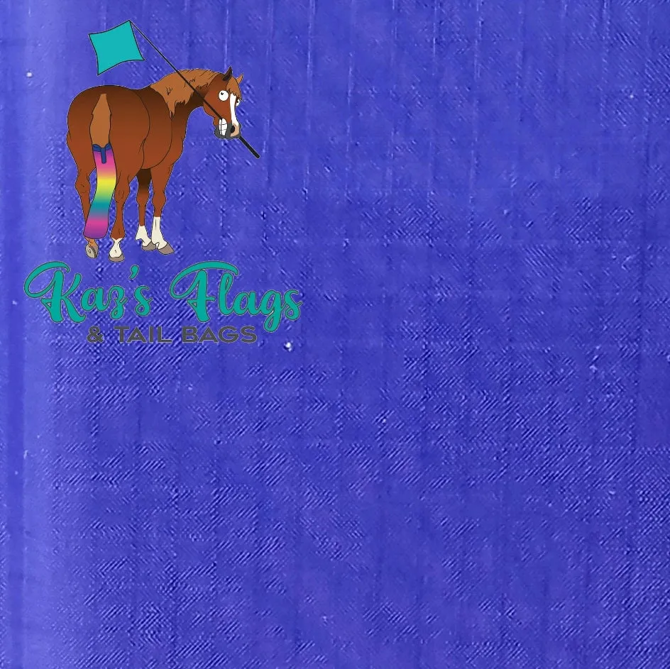 Horsemanship 18" x 18" Plain Lightweight Flag & Pole Combo Range