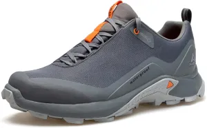 HUMTTO Men's All-Terrain Waterproof Hiking Shoes Lightweight Breathable Trekking Trails Shoes Anti Slip Outdoor Shoes 11.5 Grey