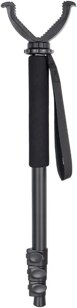Hunting Monopod Stand Shooting Stick Gun Rifle Rest for Hunting, Shooting, and Scope Zeroing, 22"-56" Portable Shooting Rests with V Yoke Head for Rifles