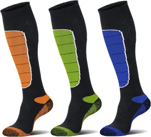 Hylaea Merino Wool Ski Socks, Cold Weather Socks for Snowboarding, Snow, Winter, Thermal Knee-high Warm Socks, Hunting