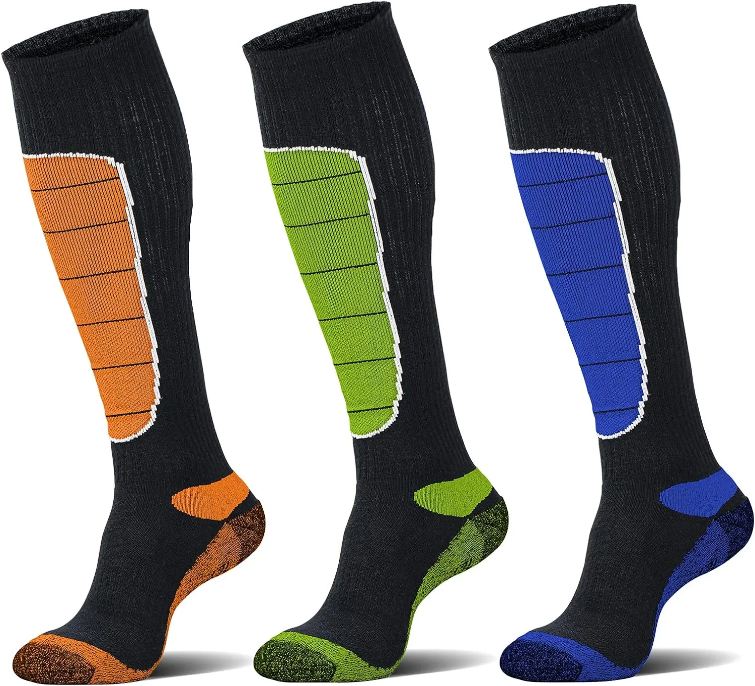 Hylaea Merino Wool Ski Socks, Cold Weather Socks for Snowboarding, Snow, Winter, Thermal Knee-high Warm Socks, Hunting