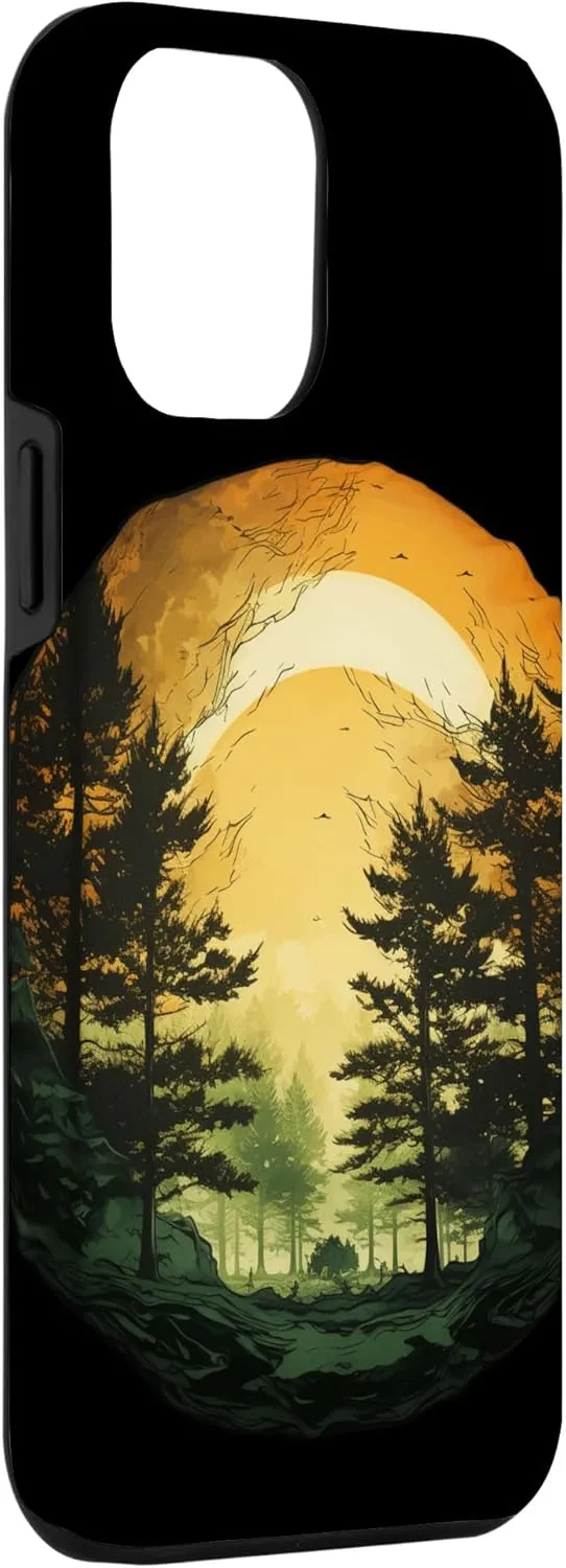 iPhone 14 Plus Wildlife Trees Outdoors Nature Forest Sunset Trekking Hiking Case