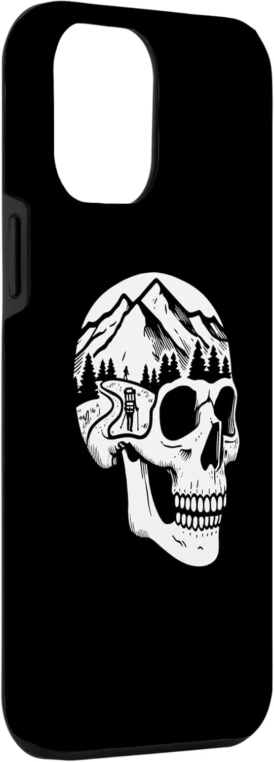 iPhone 15 Pro Max Hike Trail Hiker Mountain - Hiking Skull Nature Case