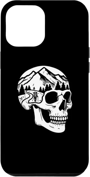 iPhone 15 Pro Max Hike Trail Hiker Mountain - Hiking Skull Nature Case