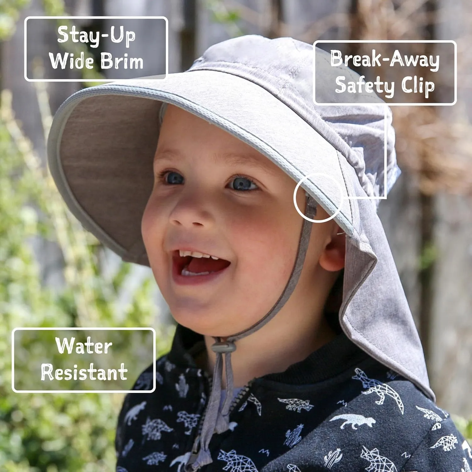 JAN & JUL 50  UPF Quick-Dry Sun-Hats for Boys