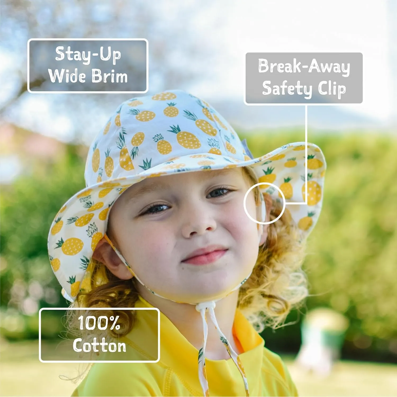 JAN & JUL Adjustable Cotton Floppy Sun Hat with 50  UPF Protection for Boys