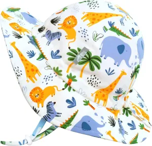JAN & JUL Breathable Cotton Sun Hat with 50  UPF Protection for Toddler Boys