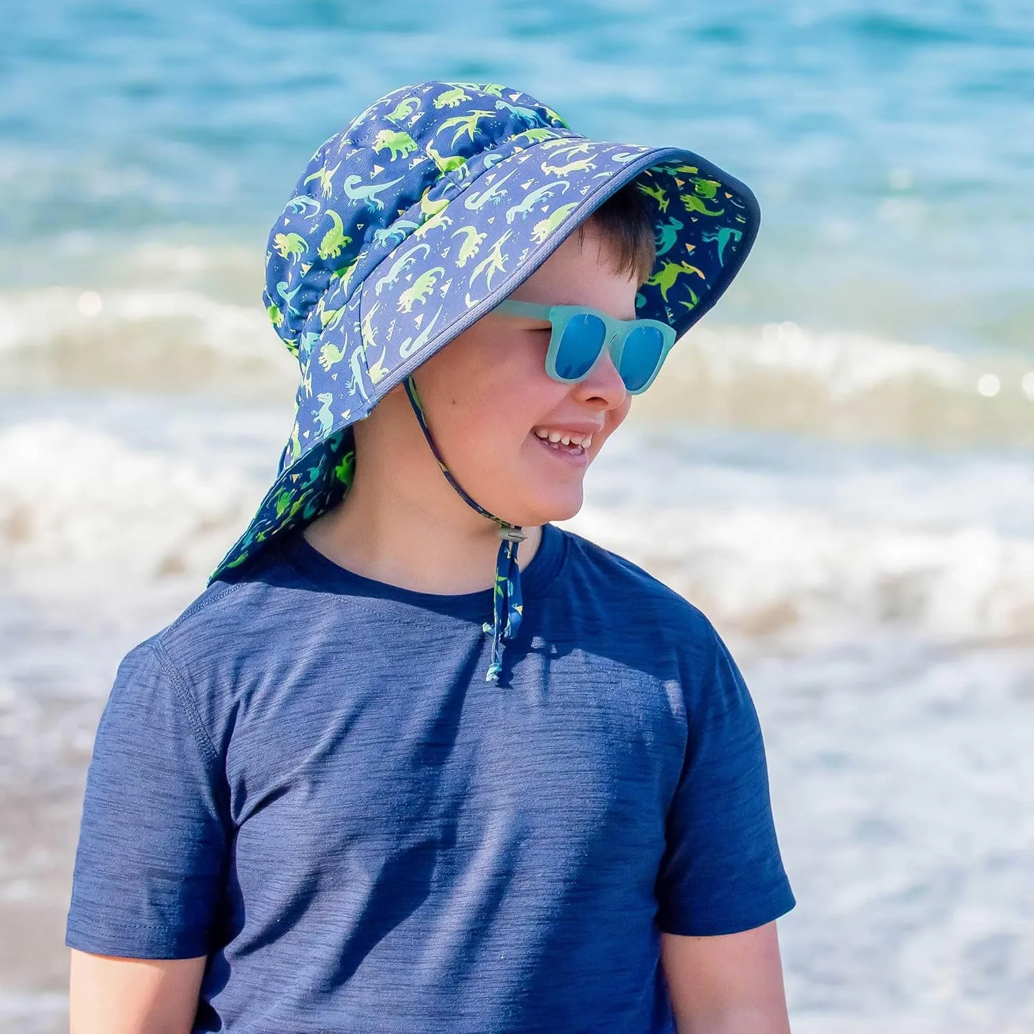 JAN & JUL Summer Adventure Wide Brim 50  UPF Quick-Dry Sun-Hats for Kids