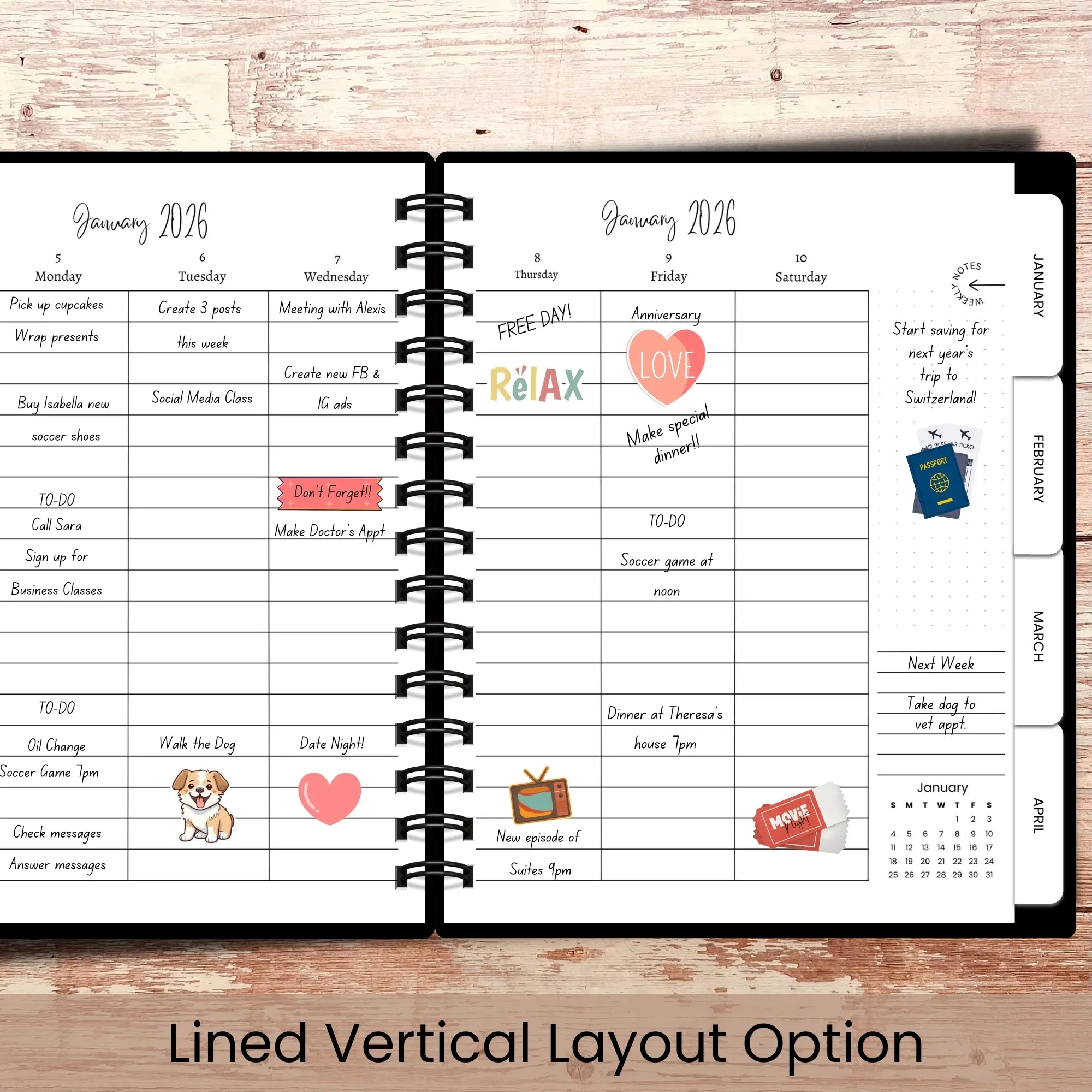 Japanese Lantern Custom Planner