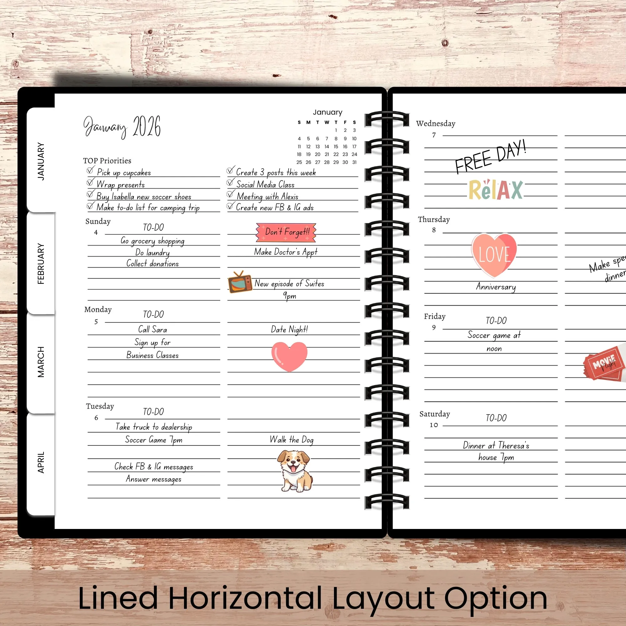 Japanese Lantern Custom Planner
