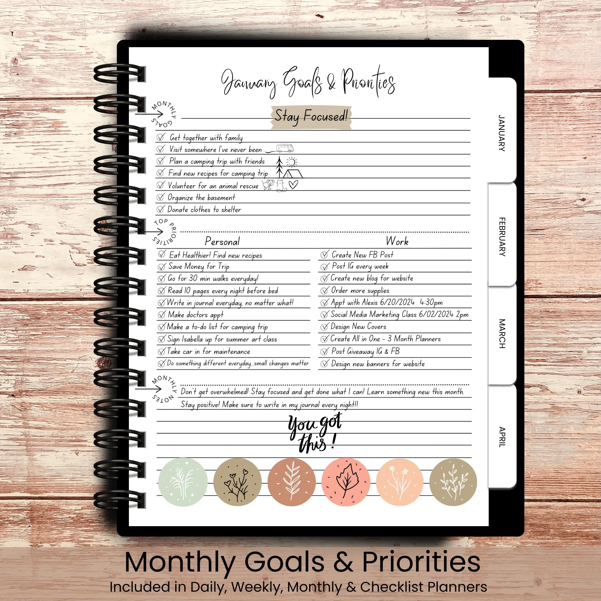 Japanese Lantern Custom Planner