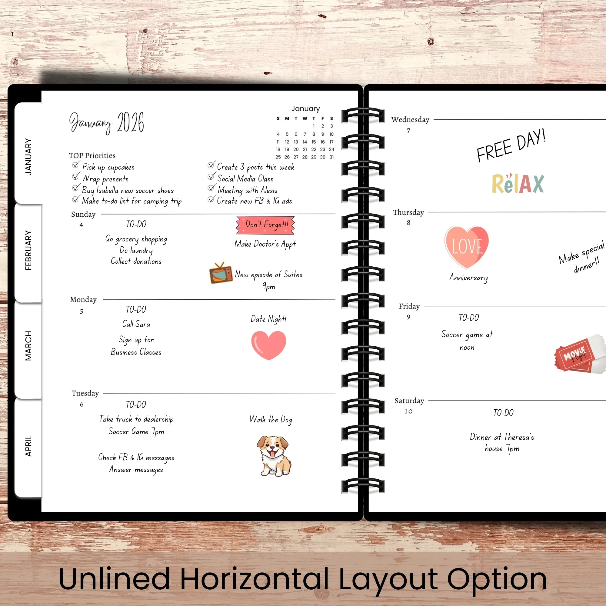 Japanese Lantern Custom Planner