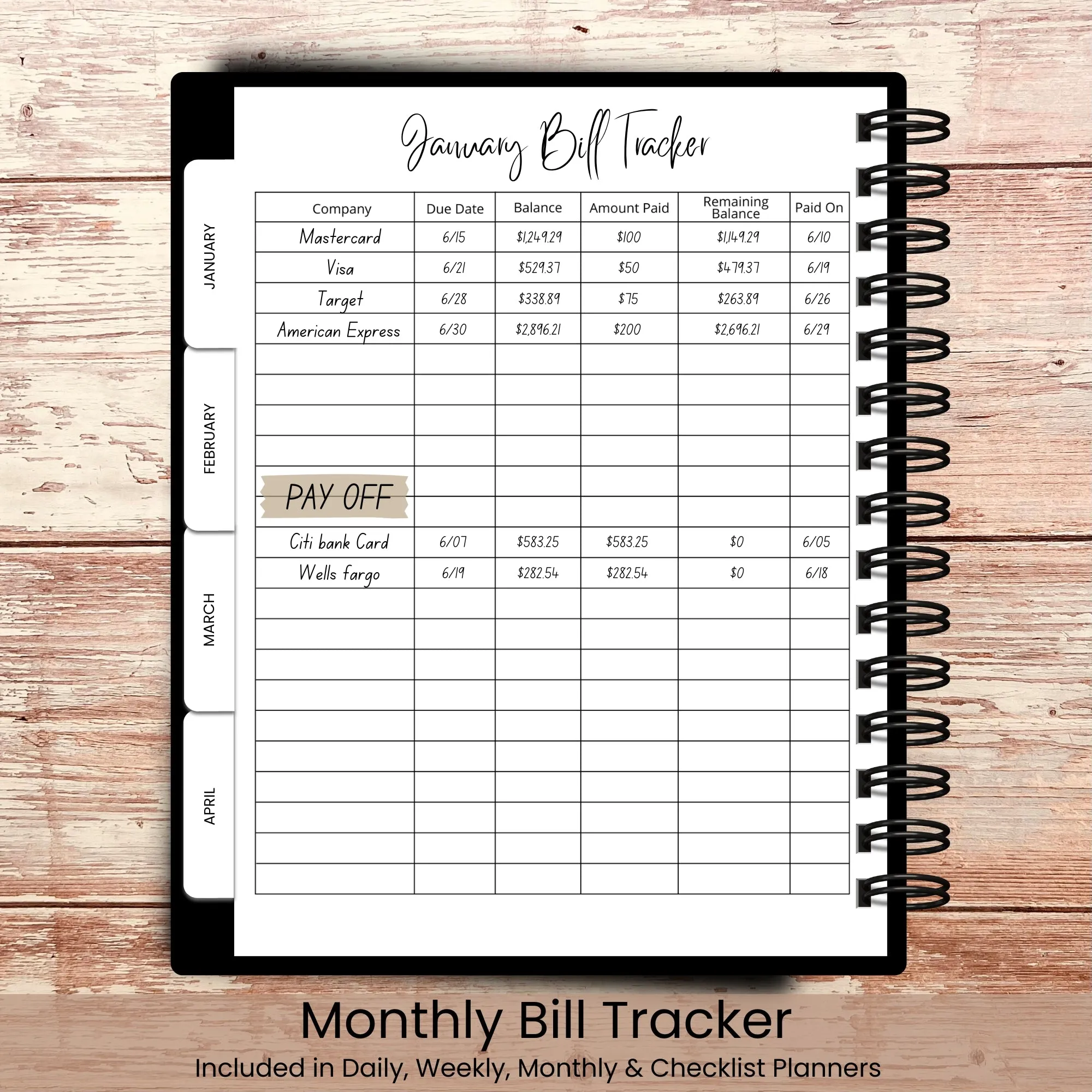 Japanese Lantern Custom Planner