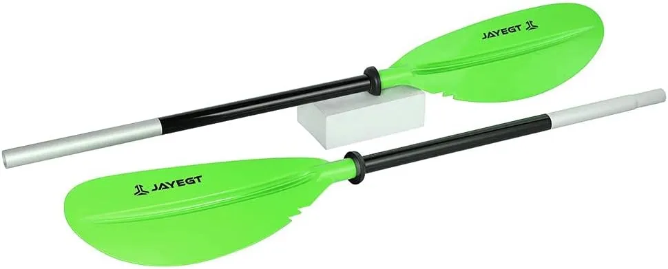 JAYEGT Kayak Paddle 87.4Inch/222CM Aluminum Alloy Shaft Kayaking Boating Oar with Paddle Leash, 1 Paddle   1 Leash