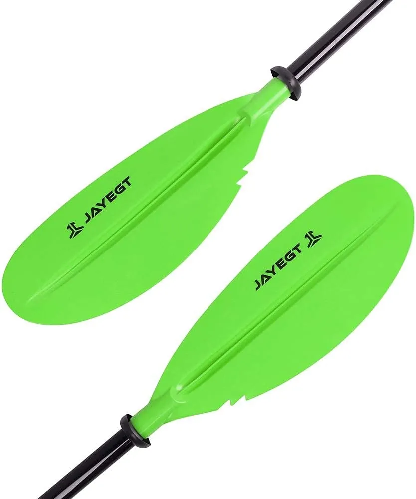 JAYEGT Kayak Paddle 87.4Inch/222CM Aluminum Alloy Shaft Kayaking Boating Oar with Paddle Leash, 1 Paddle   1 Leash
