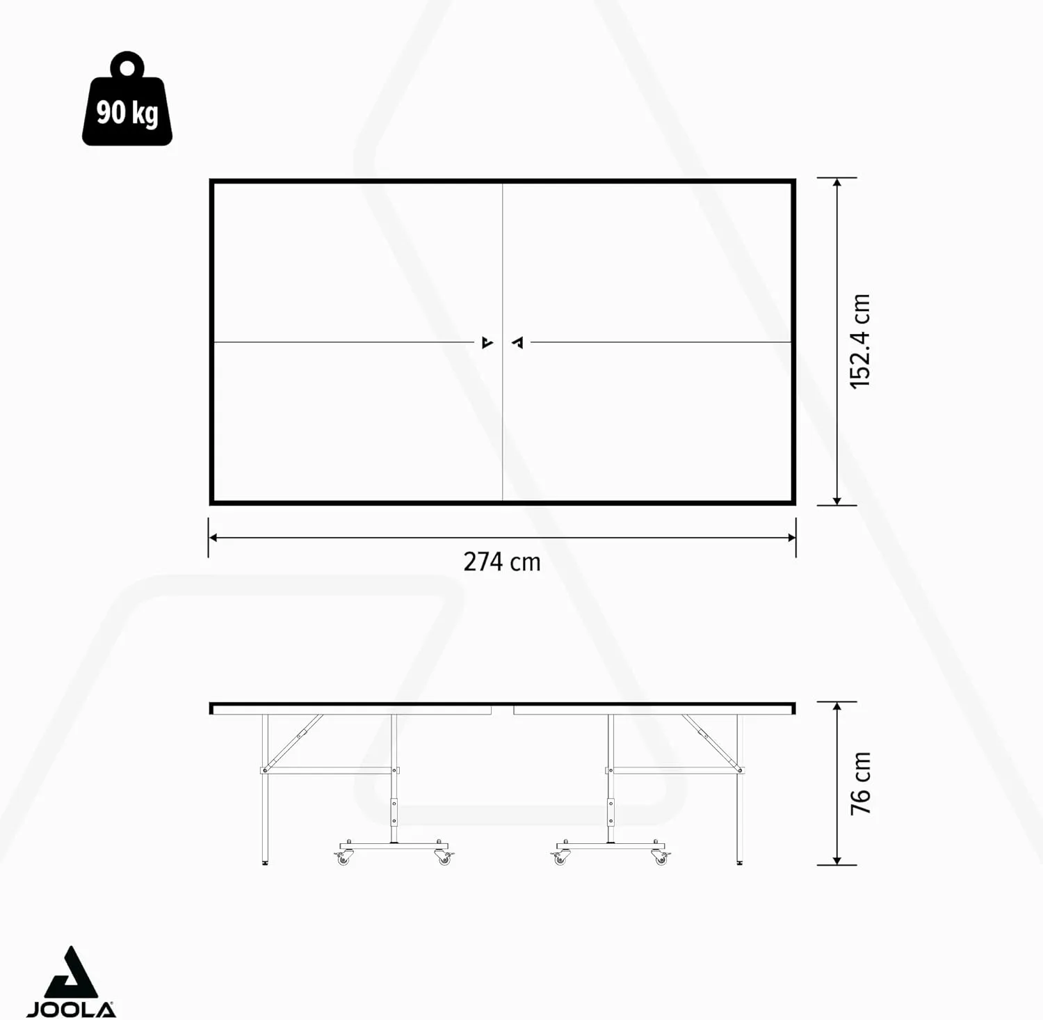 JOOLA NOVA Outdoor Ping Pong Table with Waterproof Table Tennis Net Set - Quick Assembly - All Weather Aluminum Composite Surface - Tournament Quality - Indoor & Outdoor Compatible