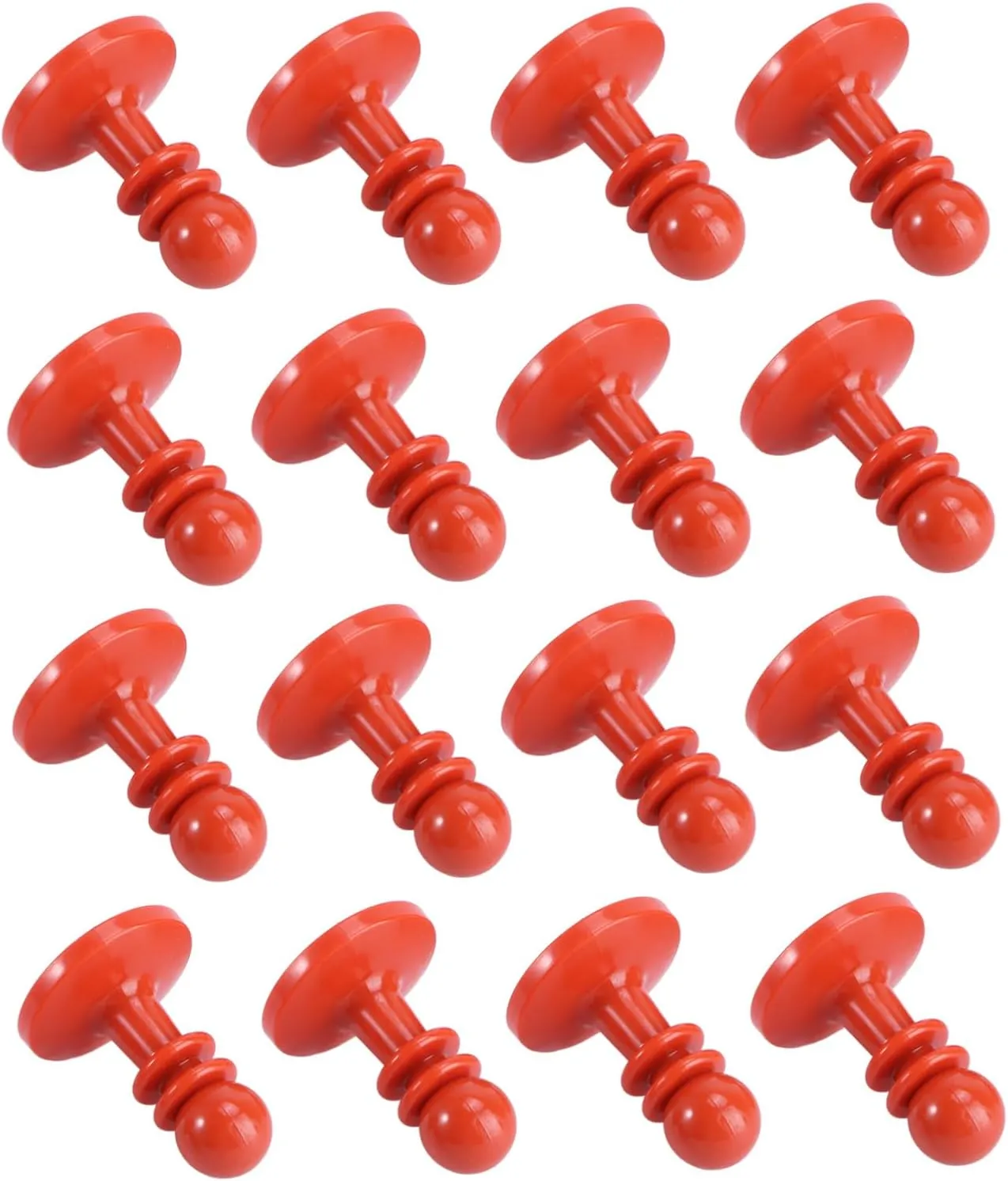 KESYOO 16pcs Plastic Cap Camping Protector Sun Shade Tent Plastic Anti-stab Case Camping Cap Awning Rod Case Lighting Guard Hiking Hat Tent Pole Support Red