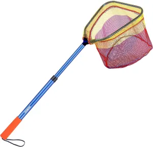 Kids Fishing Net - Telescoping Bait, Minnow, and Butterfly Net With 11.4" Depth, Handle Extends to 30" for Easy Catch and Release