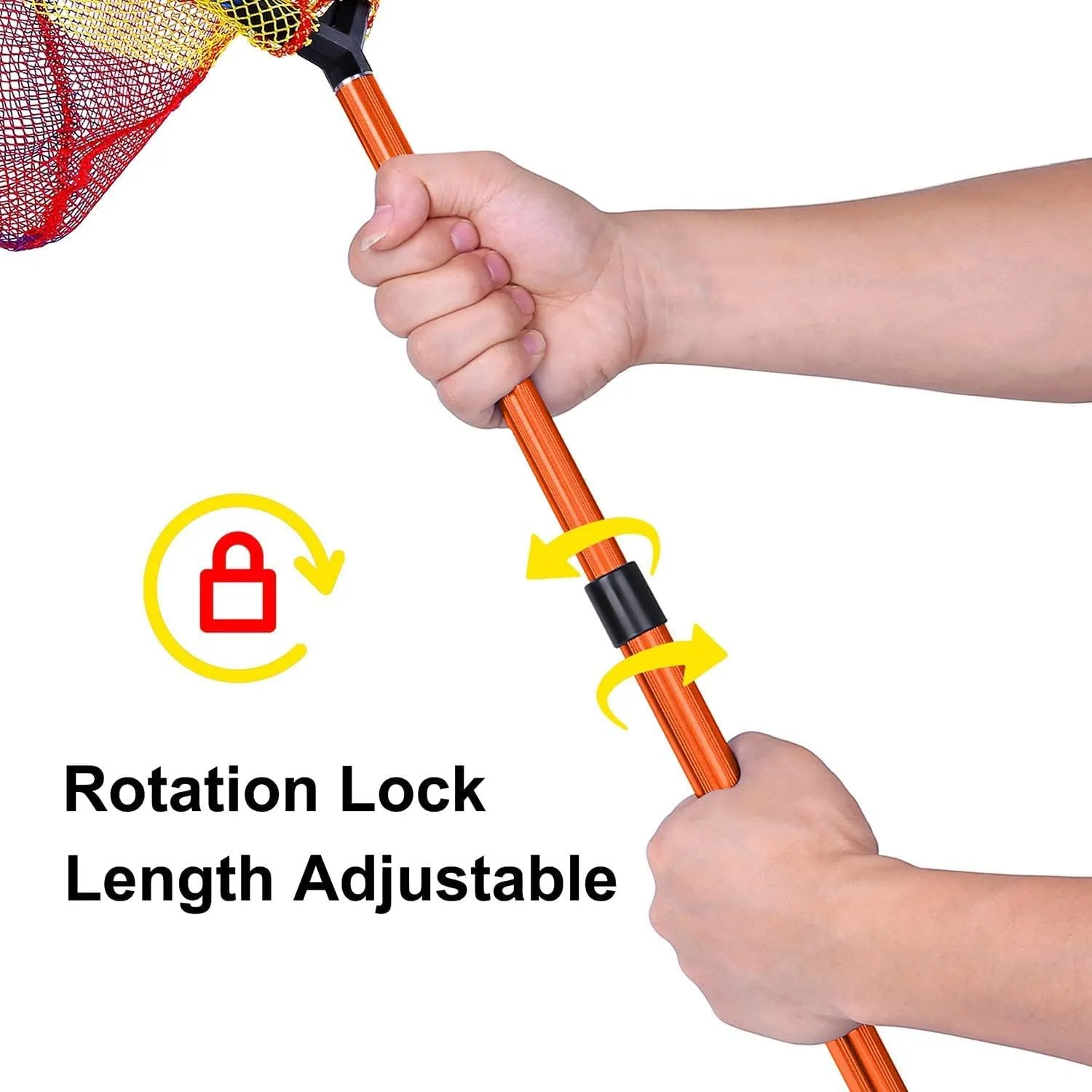Kids Fishing Net - Telescoping Bait, Minnow, and Butterfly Net With 11.4" Depth, Handle Extends to 30" for Easy Catch and Release