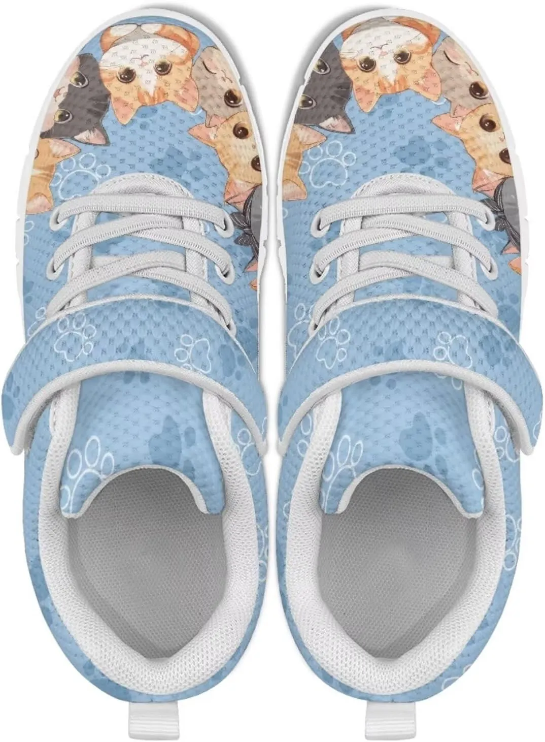 Kids Tennis Gym Shoes Slip On Sneakers Comfy Running Athletic Shoes