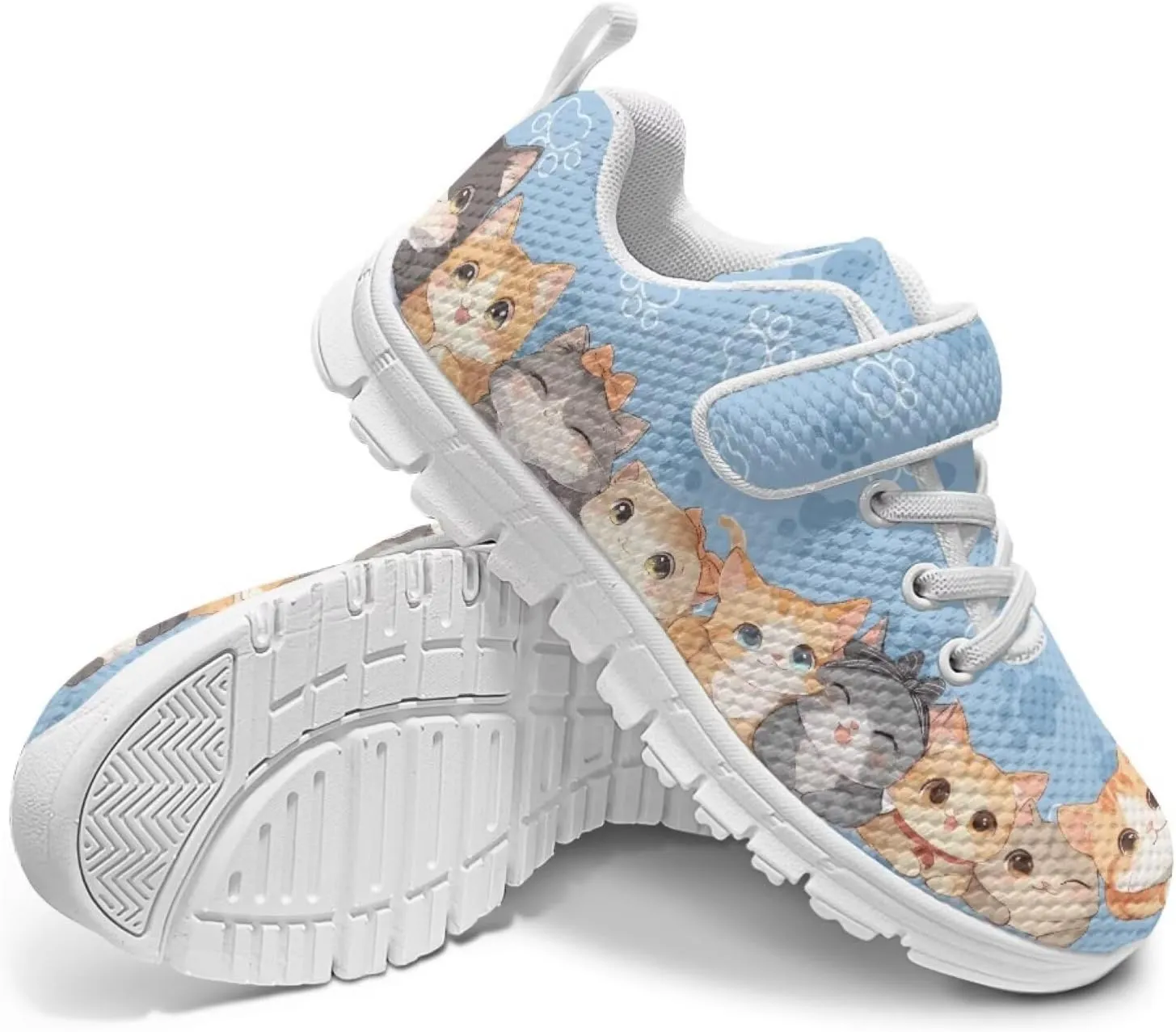 Kids Tennis Gym Shoes Slip On Sneakers Comfy Running Athletic Shoes
