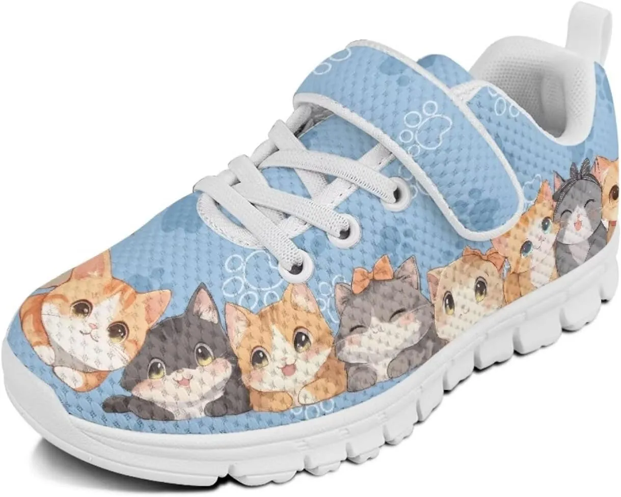 Kids Tennis Gym Shoes Slip On Sneakers Comfy Running Athletic Shoes