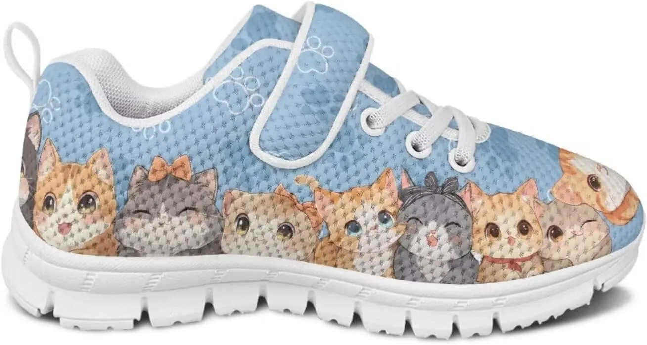 Kids Tennis Gym Shoes Slip On Sneakers Comfy Running Athletic Shoes