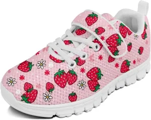 Kids Tennis Gym Shoes Slip On Sneakers Comfy Running Athletic Shoes
