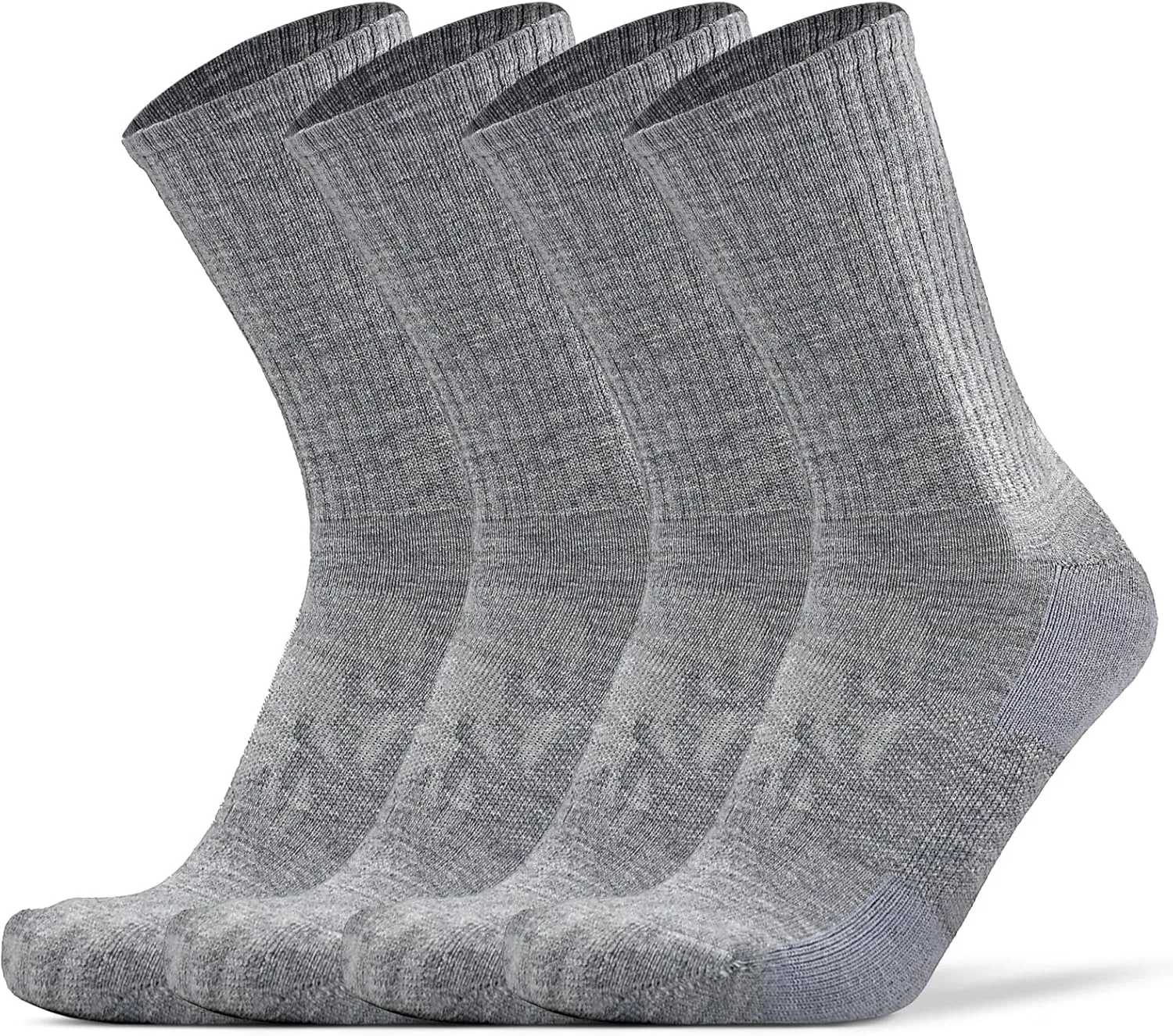KitNSox 1/4 Pack Men's Women's Merino Wool Hiking Running Socks Crew Warm Thick Cushioned Outdoor Walking Sport Athletic Sock