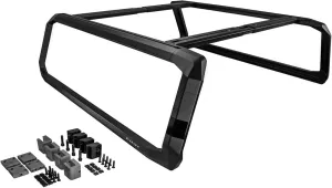 KUAT Ibex Versatile Durable Lightweight Aluminum Adjustable Truck Bed Rack - Stainless Steel Hardware Included | 1,200 LBS Static & 300 LBS Dynamic Weight Capacity, IBEXA1 - Mid-Size - Short-Bed