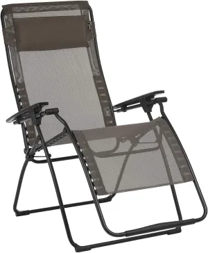 Lafuma LFM3121 8717 Futura Zero Gravity Batyline XL Serie Relaxation Portable Outdoor Steel Framed, Chair Recliner, Lounge Chair, Graphite
