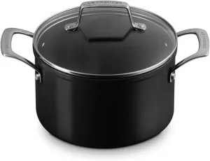 Le Creuset Essential Non-Stick Ceramic Stockpot with Glass Lid, 4 qt.​