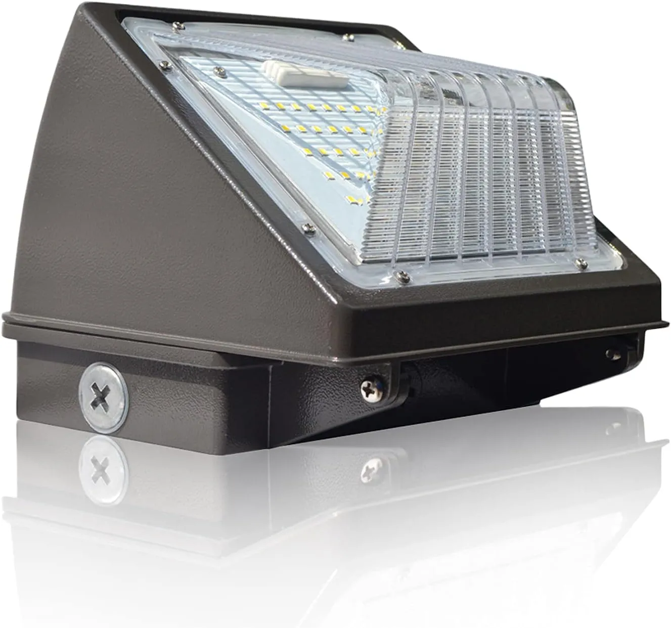LED Wall Pack Light 15w, Outdoor Commercial and Industrial Lighting, 1950 Lumens, 100-120W HPS/HID Replacement, 5000K (Crystal White Glow), IP65 Waterproof, ETL & DLC Qualified