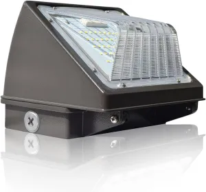 LED Wall Pack Light 15w, Outdoor Commercial and Industrial Lighting, 1950 Lumens, 100-120W HPS/HID Replacement, 5000K (Crystal White Glow), IP65 Waterproof, ETL & DLC Qualified