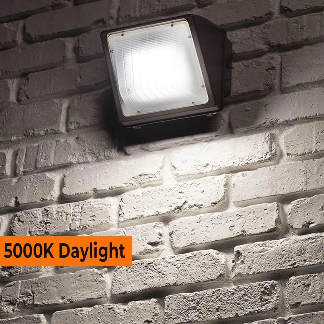 LED Wall Pack Light 15w, Outdoor Commercial and Industrial Lighting, 1950 Lumens, 100-120W HPS/HID Replacement, 5000K (Crystal White Glow), IP65 Waterproof, ETL & DLC Qualified