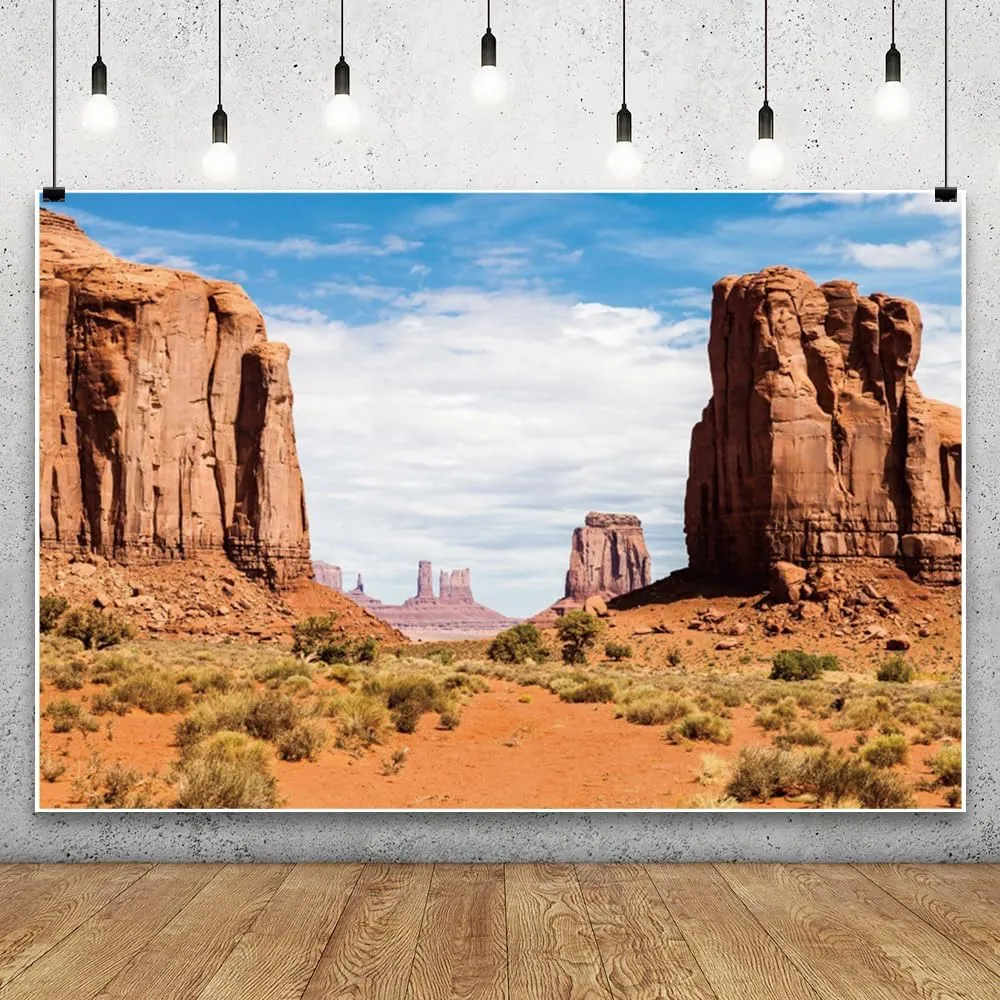 Leowefowa 12x10ft Grand Canyon Photography Backdrop Desert Road Trip Nature Landscape Photo Shoot Background National Park Wild Hiking Adventure Polyeste Party Banner Decor Cake Table Studio Prop