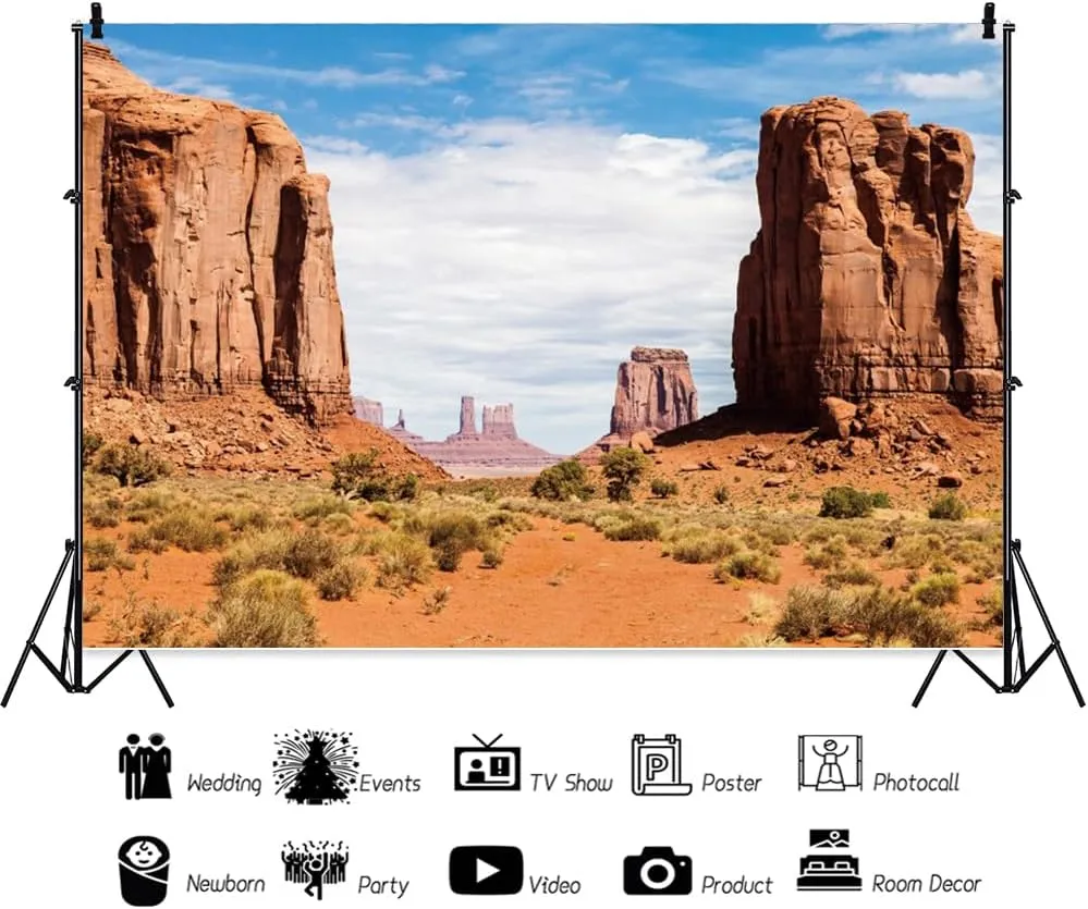Leowefowa 12x10ft Grand Canyon Photography Backdrop Desert Road Trip Nature Landscape Photo Shoot Background National Park Wild Hiking Adventure Polyeste Party Banner Decor Cake Table Studio Prop