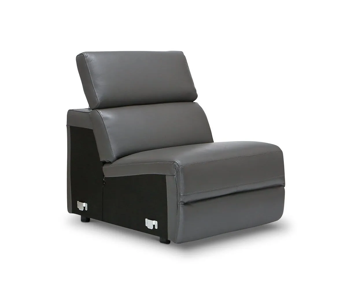 Lewen Leather Power Reclining Sectional