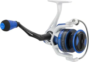 Lew's Custom Inshore Speed Spin Spinning Fishing Reel, 6.2:1 Gear Ratio, Right or Left-Hand Retrieve, Aluminum Frame, 7 Bearing System with Stainless Steel Double Shielded Ball Bearings, White