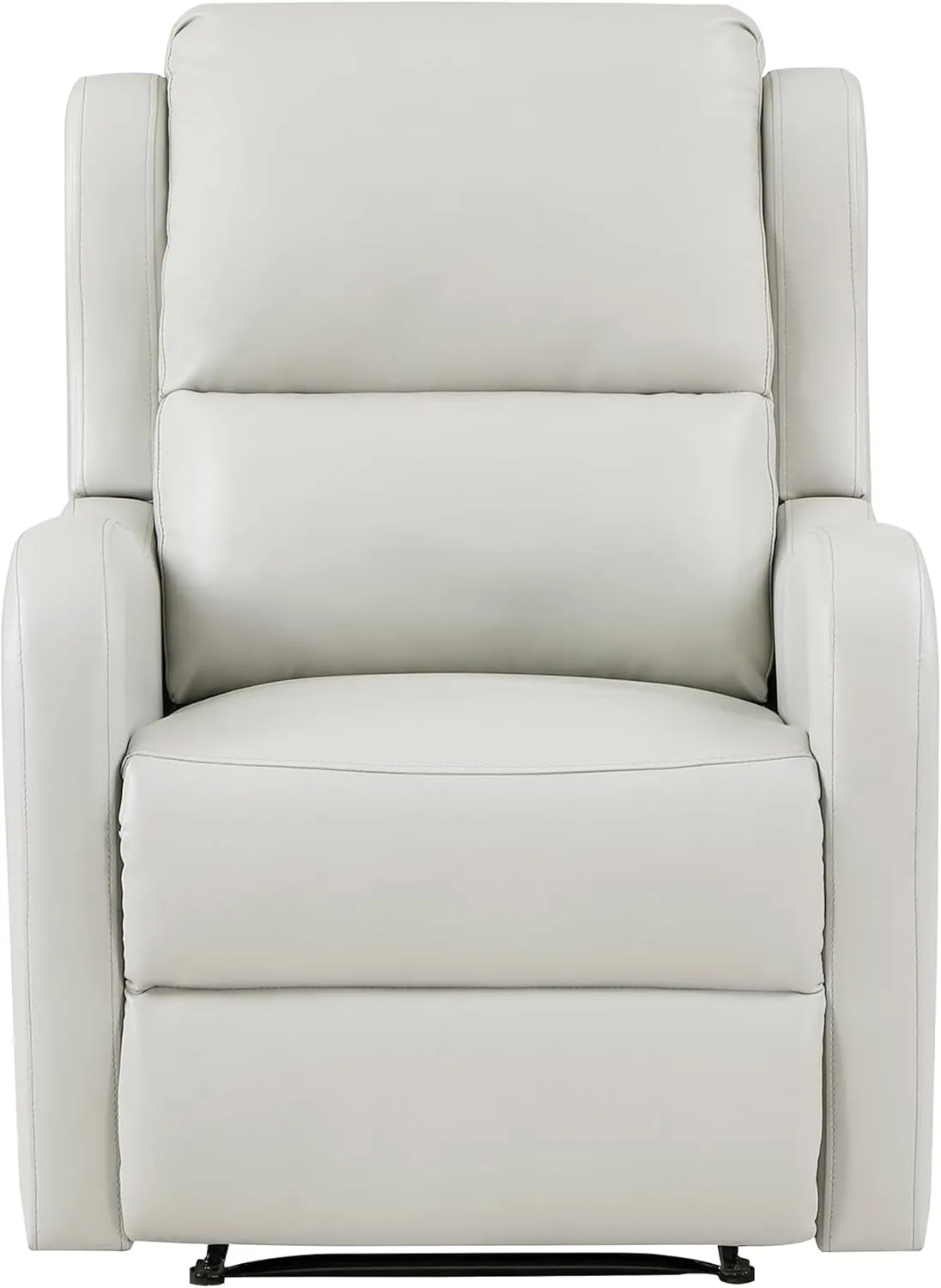 Lexicon Manual Recliner Chair, Reclining Sofa Chair, Home Theater Seating, Wall Hugger, Manual Recliner for Living Room/Office/Apartment, Easy Assembly, Taupe Faux Leather