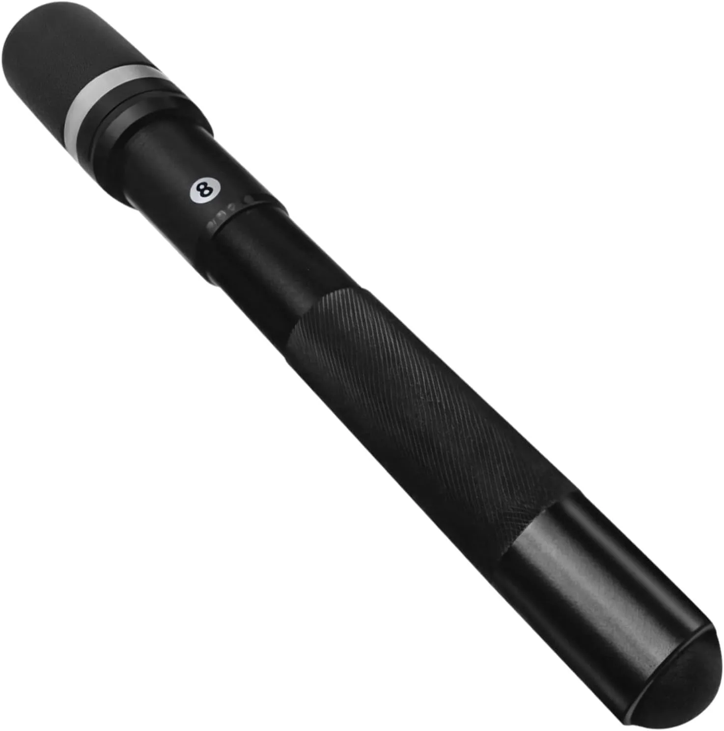 Lightweight Pool Cue Extension, Telescopic Billiard Cue Stick Extender, Aluminum and Plastic, Anti-Slip Texture, Fits 12.6-Inch Cues, Twist-Lock, Black