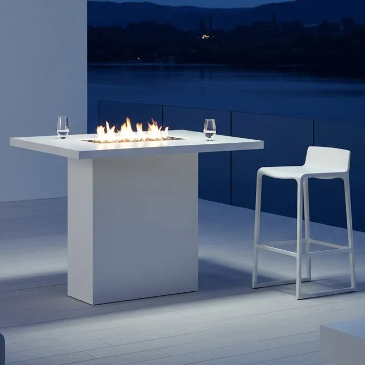 Lineo Bar Fire Table (Tabletop) - Aluminum
