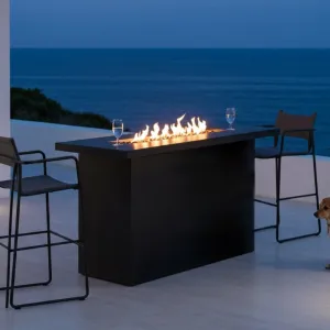 Lineo Bar Fire Table (Tabletop) - Aluminum