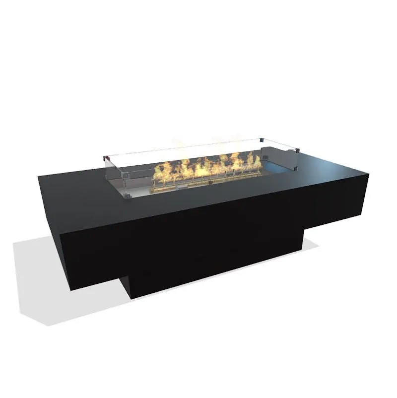 Lineo Bold Fire Table (Tabletop) - Aluminum